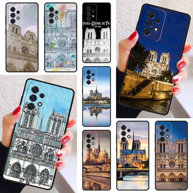 Notre Dame de Paris France Case Cover For Samsung Galaxy A52 A72 A73 A20e A21S A50 A70 A11 A12 A42 A31 A40 A51 A71 A32 A80 A91