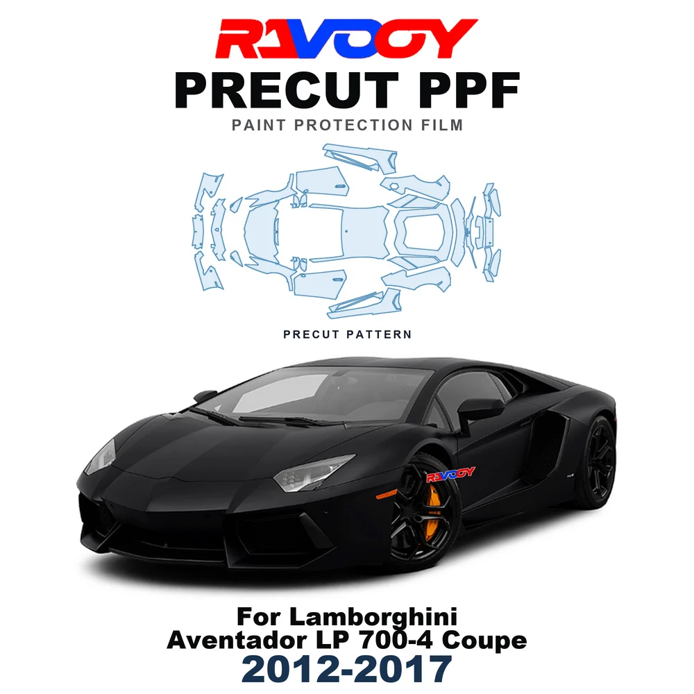 Precut PPF For Lamborghini Aventador LP 700-4 Coupe 2012-2017 8.5mil TPU Paint Protection Film Hood Bonnet Bumper Headlight Roof