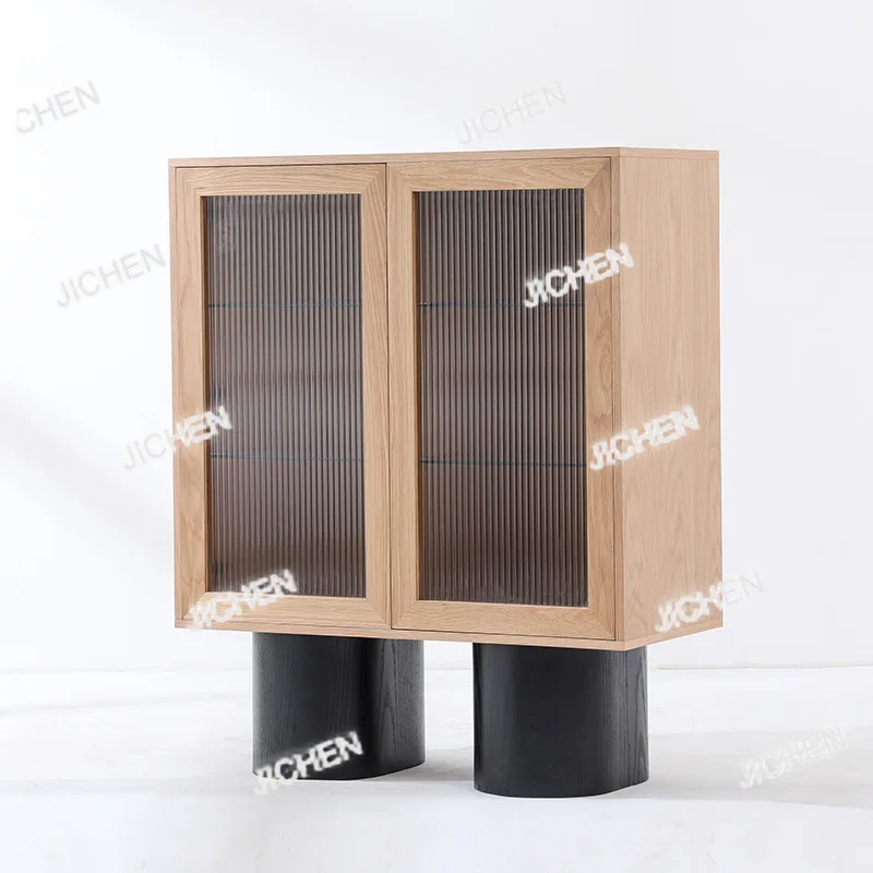 

Chinese-style dining side cabinet, cabinet against the wall, integrated storage cabinet, kitchen storage cabinet, household tea