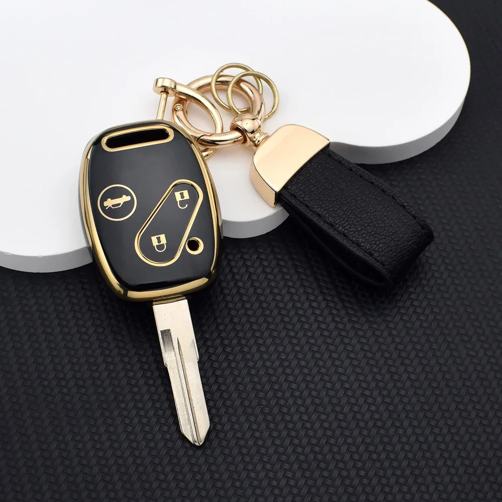 3 Button TPU Remote Car Key Case Fob for Honda Accord 2003 2004 2005 CRV 2005 - 2026 Auto Keyless