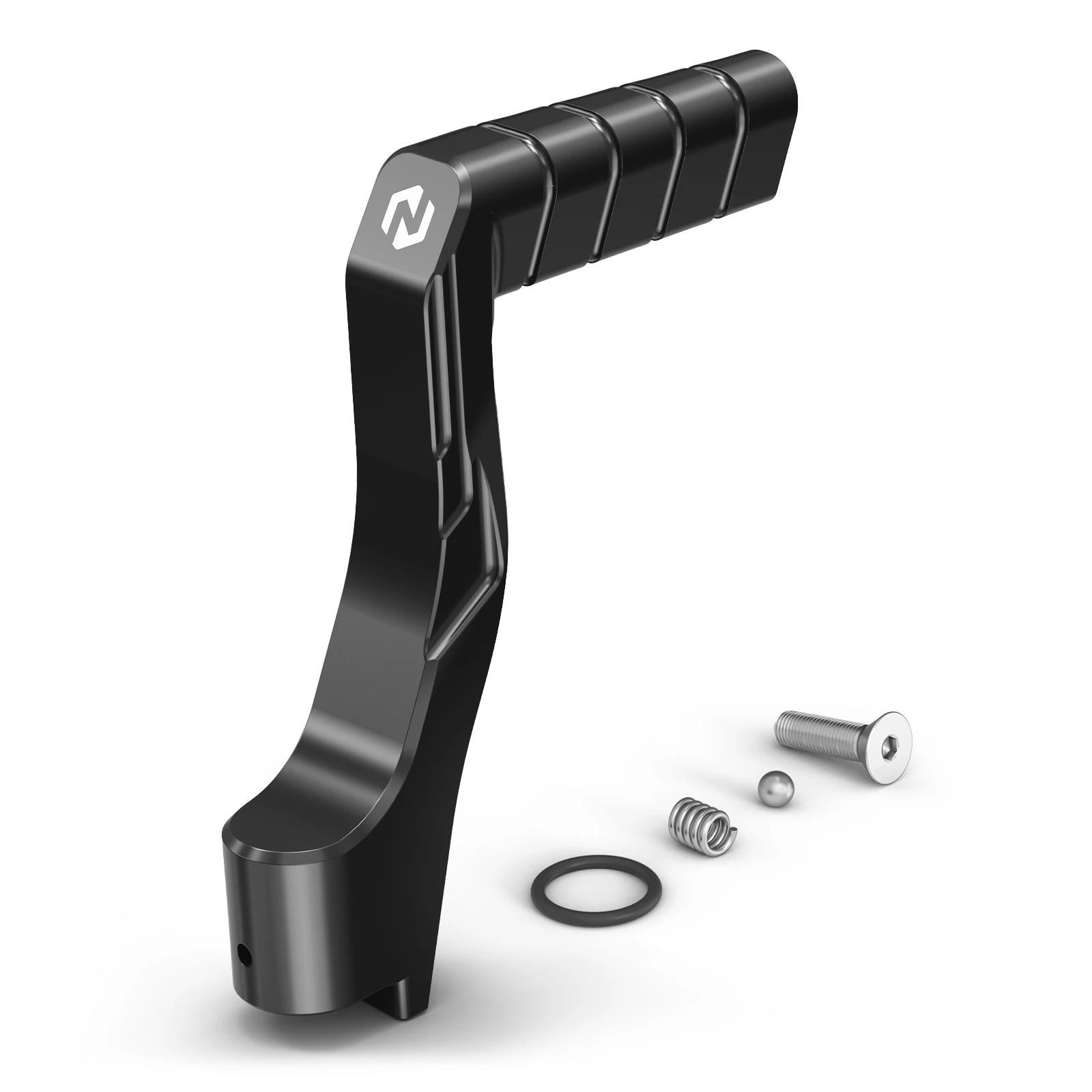 NICECNC Verlängerte, breitere Fußrasten und Kickstarter-Hebel für Yamaha Banshee 350 1987-2006, ersetzt 2GU-15620-01-00, Aluminium – Detail 14
