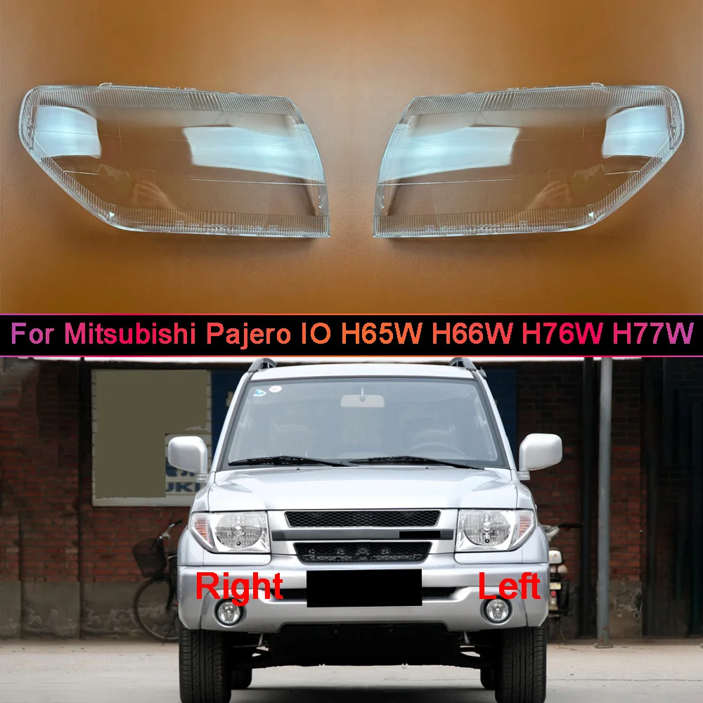 For Mitsubishi Pajero H65W H66W H76W H77W Headlamp Cover Headlight Shell Transparent Lens Plexiglass Replace Original Lampshade