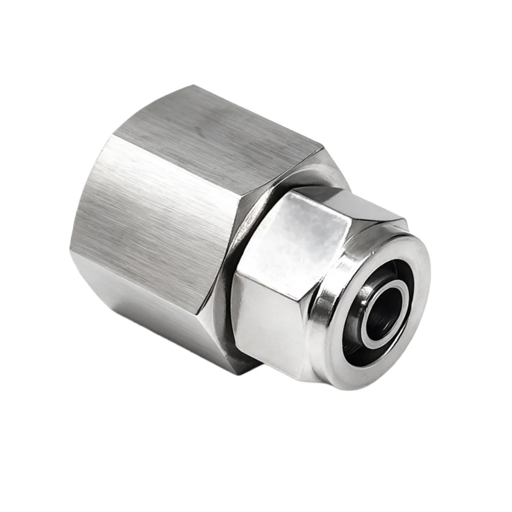 M10 M12 M14 M16 M18 M20 Metric Female  4/6/8/10.16mm Hose Quick Twist Nut Pipe Fitting Connector 316 304 Stainless Pneumatic Air
