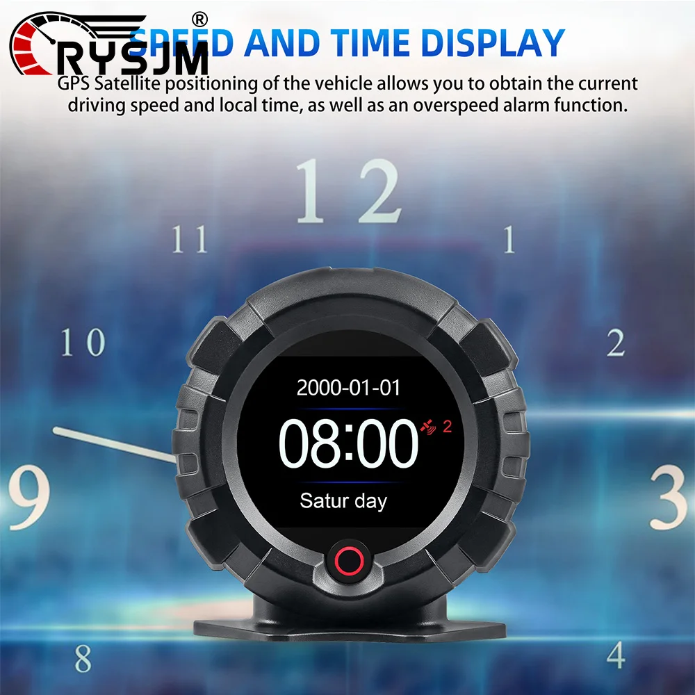 

X95 Car GPS / OBD Slope Meter Digital HUD Multifunctional Head Up Display Speed Inclinometer Off-road Altitude Latitude Meter