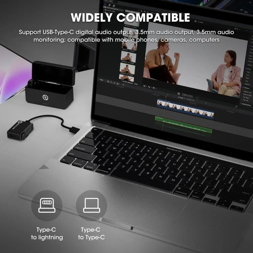 Hollyland-Llark maxワイヤレスマイク,iphone 14 pro max samsung s22 xiaomi vloging,ライブストリーミング用の14h820ft mfi