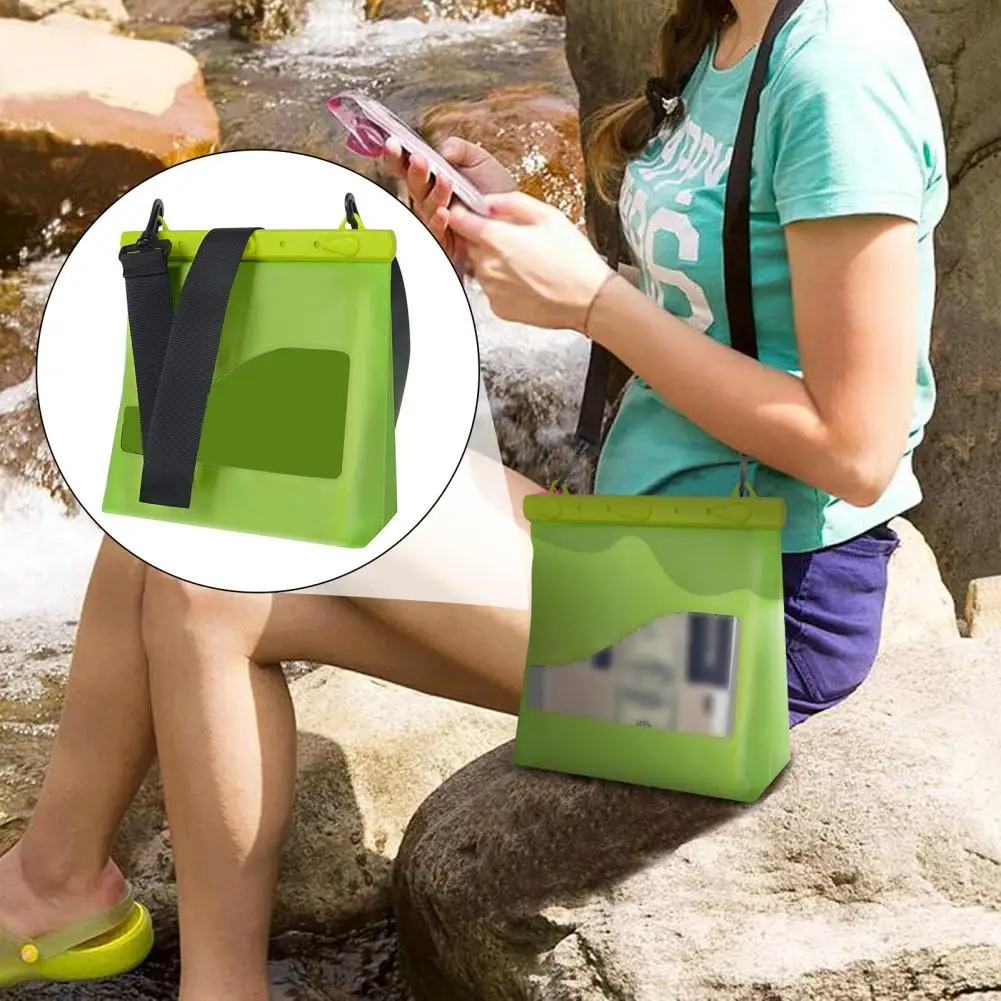 PVC Waterproof Bag Large Capacity Leakproof Single Shoulder Phone Dry Bag Crossbody Storage Pouch Snorkeling Floating Swimming