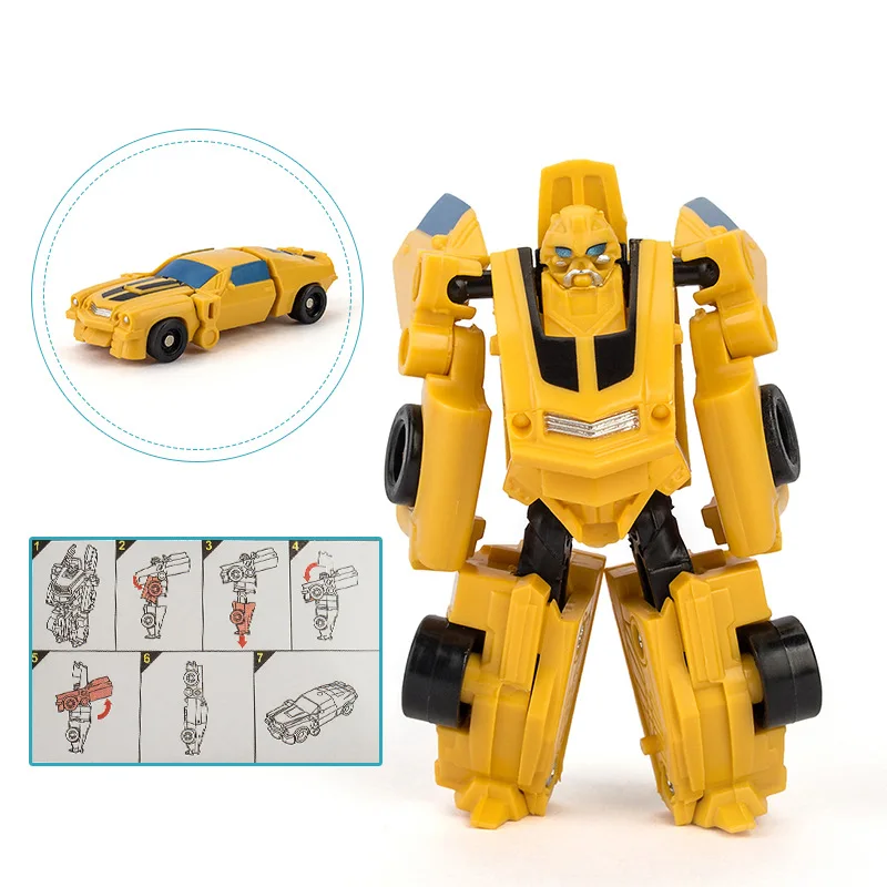 Children's Puzzle Toys Simulation Deformation Robot Car Toy Model Desktop Ornaments Fun Robot Car Series Boys Birthday Gifts