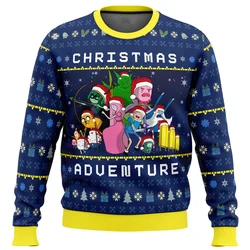 Adventure Time Christmas Quest Ugly Christmas Sweater Christmas Sweater gift Santa Claus pullover men 3D Sweatshirt and top autu