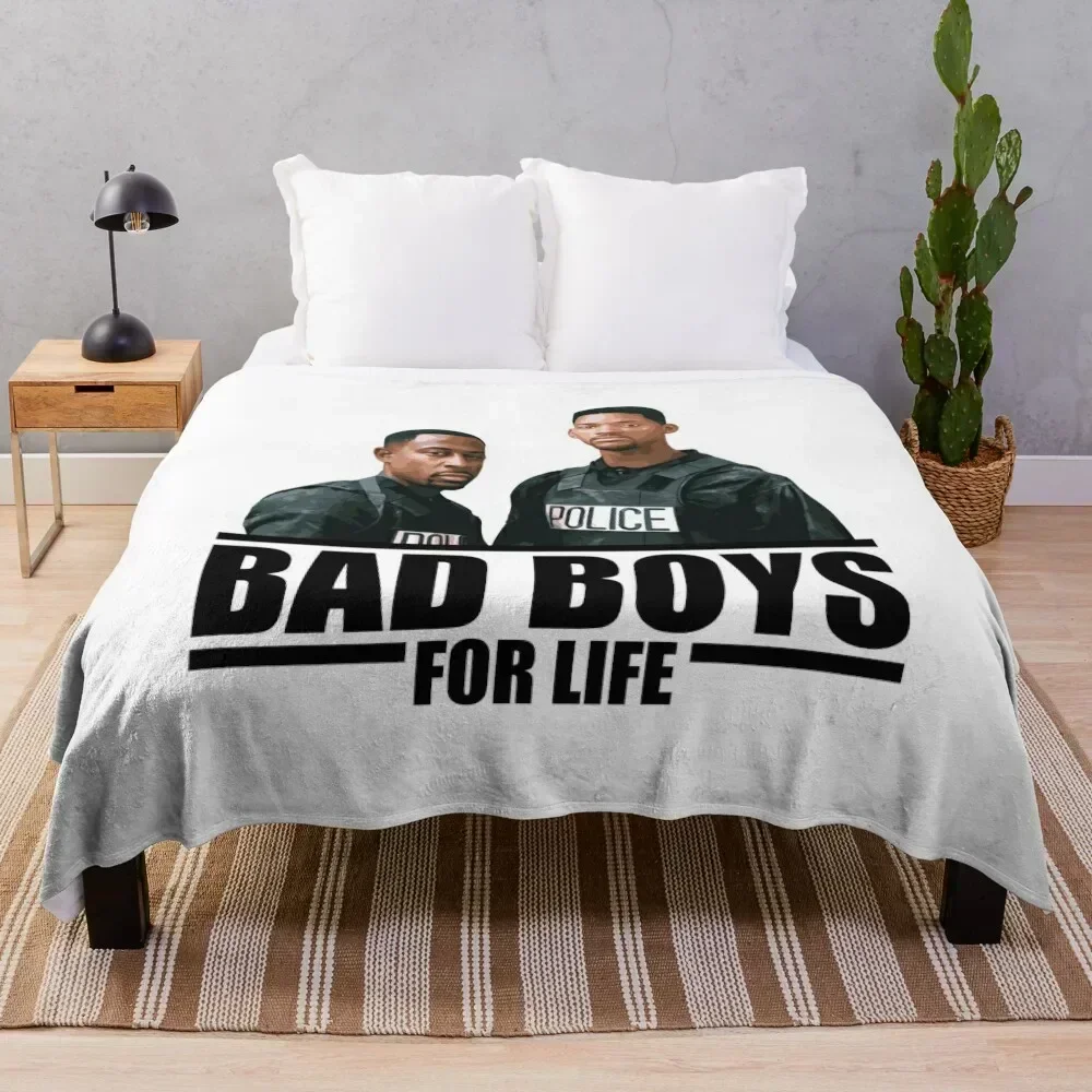 

Inspired by Bad Boys for Life Throw Blanket Soft Plush Plaid Hairy Flannels decorative Blankets