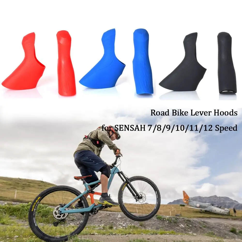 1 Pair Silicone Shifter Cover Set Road Bike Lever Cover Road Bike Lever Hoods for for SENSAH 7/8/9/10/11/12 Speed