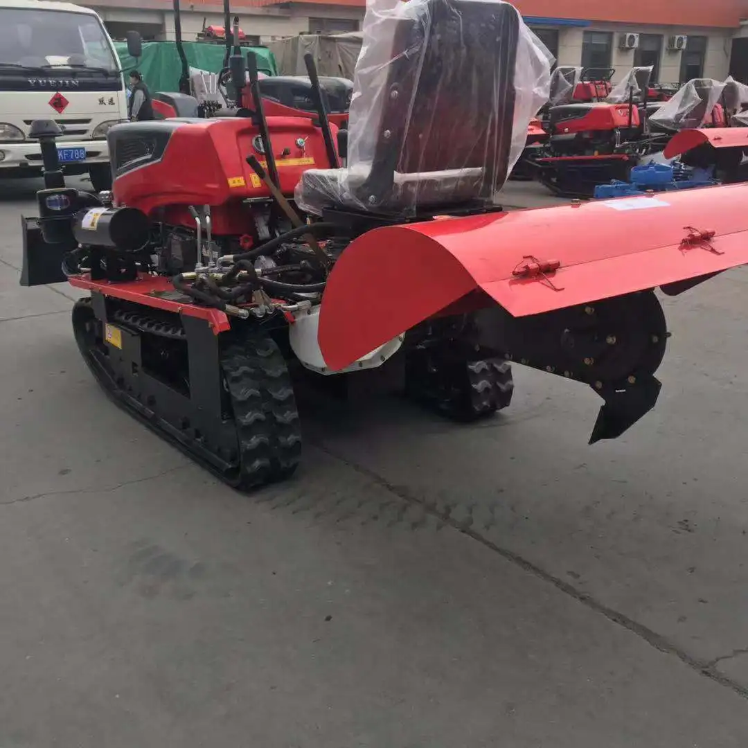 Agricultural 25HP 35HP Remote Control Tiller Multifunction Cultivators Soil Trencher Grass Mower Pesticide for Sale