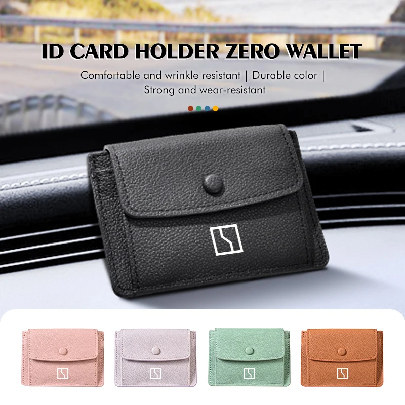 Multi-function Car ID Credit Card Exquisite Women's Zero Wallet For Zeekr 001 009 2022 2023 2024 X EV 2021-2023 Krypton