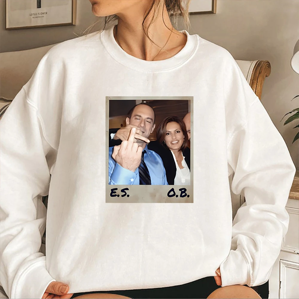 2025 إليوت ستابلر وأوليفيا بنسون البلوز إليوت وأوليفيا قميص القانون والنظام SVU هوديي 90s تكريم بلوزات العصرية