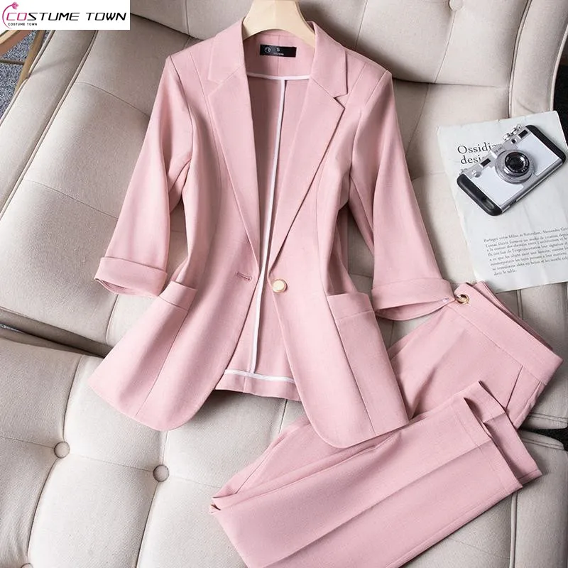 

2024 Spring/Summer Korean Edition New Women's Suit Casual Royal Sister Style Fashion Suit Set Two Piece Trendy