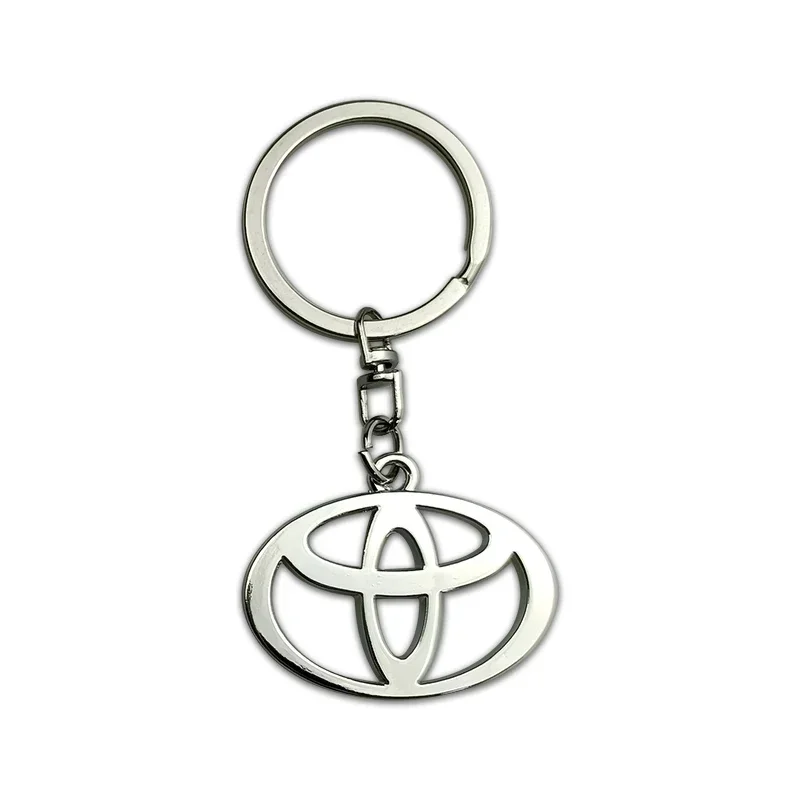 3D Car Keychain Pendants Holders for Toyota Rav4 Camry Corolla Prius Auris Land Cruiser Hilux Supra Yaris Key Ring Accessories