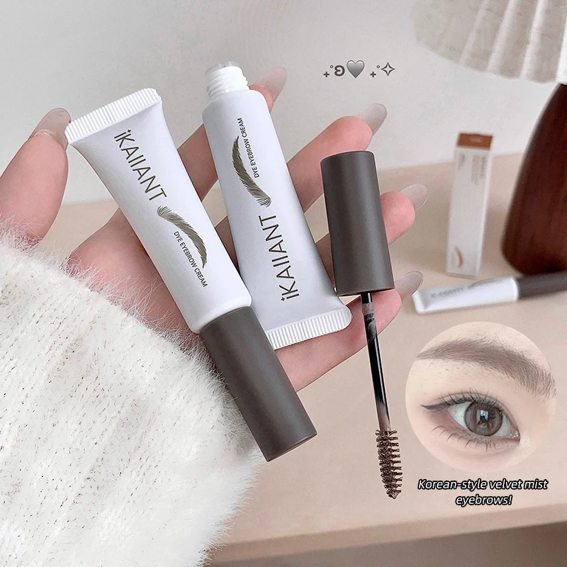 ベルベットミスティ眉毛染色クリーム速乾性防水非汚れ眉毛ティントナチュラル 3D 眉毛メイク初心者のための