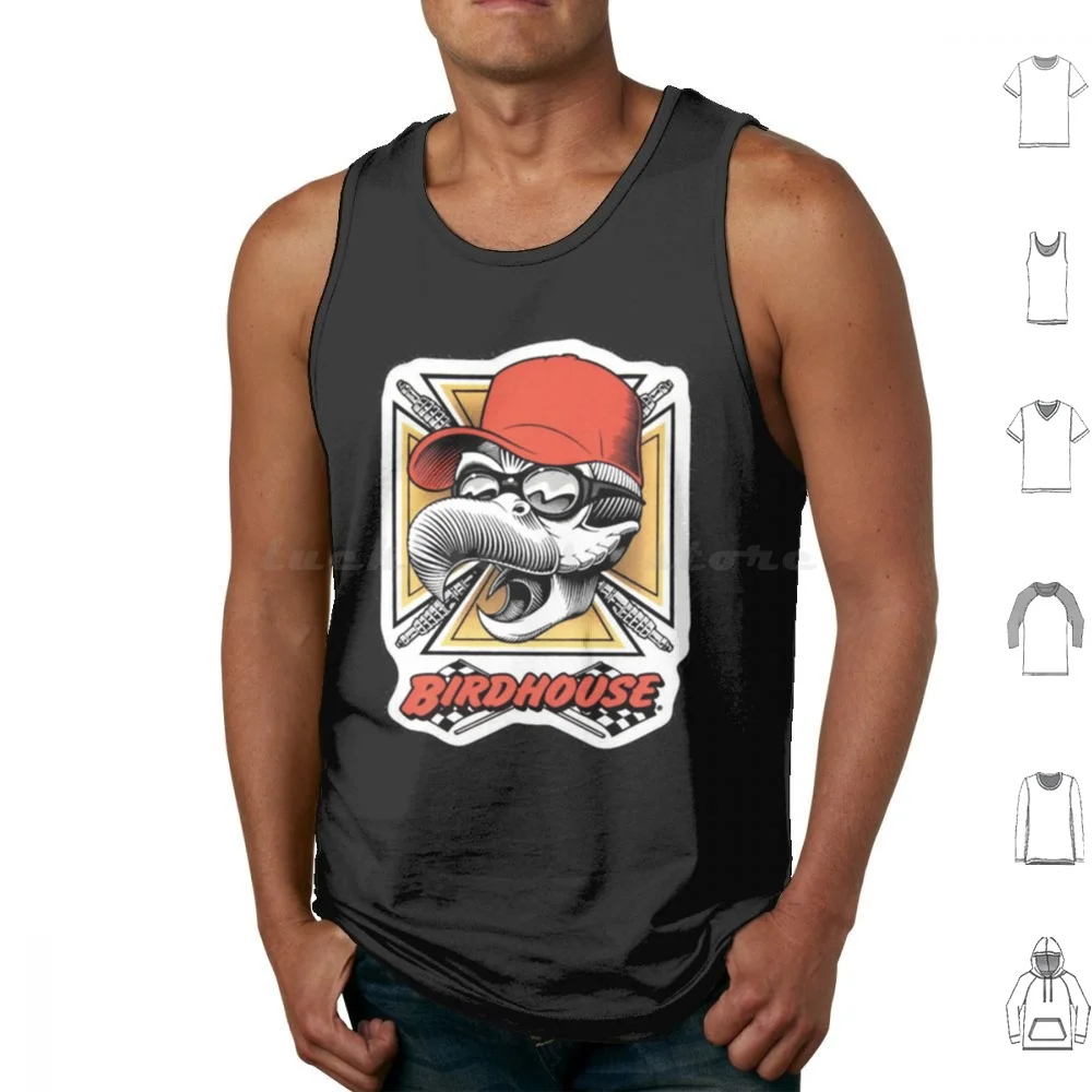 

Винтажный скворечник Tony Hawk Bird House Hook Ups Skate Brand Cartoon Hookups Hook-Ups Grim Reaper (1 ) Жилет большой размер 100%