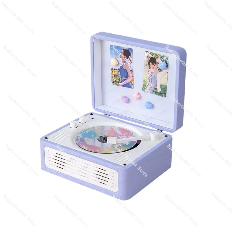 New Retro Cd Player Music Album Bluetooth Stereo All-in-one Player Record Player Cd Playe