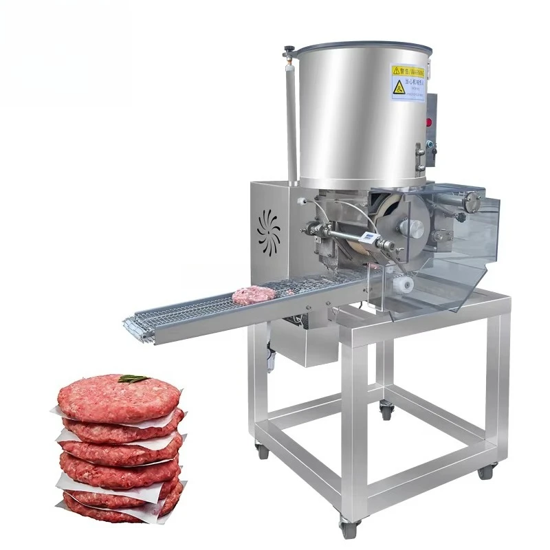 

Коммерческая машина для производства куриных пирожков для гамбургеров - автоматическое оборудование для формования мясных пирогов и картофельных тортов