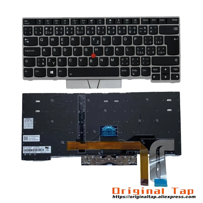 CZ Czech Backlit Keyboard for Lenovo Thinkpad E480 E485 E490 T480S T490 T495 P43S L480 L490 L380 L390 Yoga 01EN984 01EN986