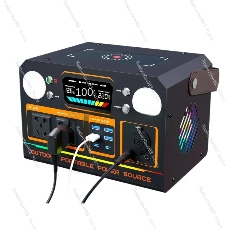 

Мобильный Внешний источник питания на солнечной энергии 220 В, большая емкость, аккумулятор, компьютер, портативный потоковый транслятор в реальном времени с гнездом