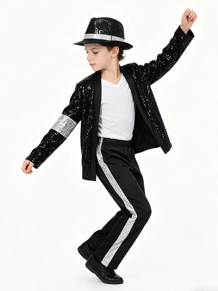 Halloween performance tap dance MJ dance costume Jackson cosplay children's Michael imitation cosplay costume view 3