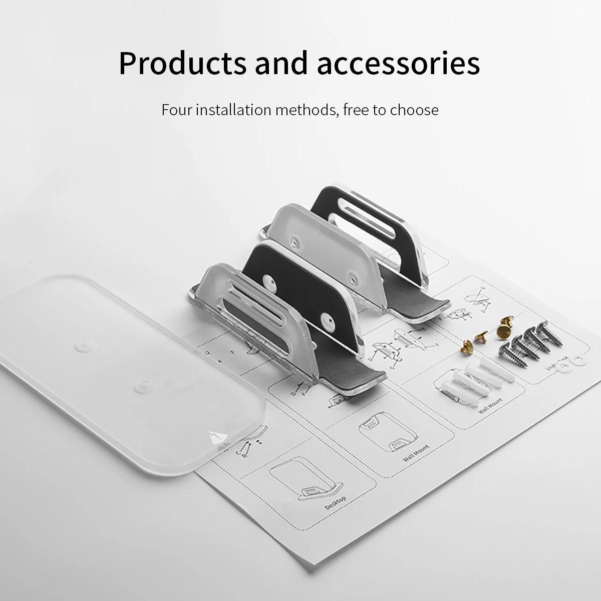 

Multi-function Stand for host Mac Mini Acrylic Bracket Desktop Cooling Holder Base Support Frame Wall Storage Rack