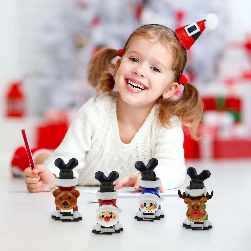 新しいABS製クリスマスゼンマイ式アクションフィギュア、卓上ゲーム、ゼンマイ仕掛けのおもちゃ、逆さま歩くゼンマイ時計仕掛け、パーティーギフトに