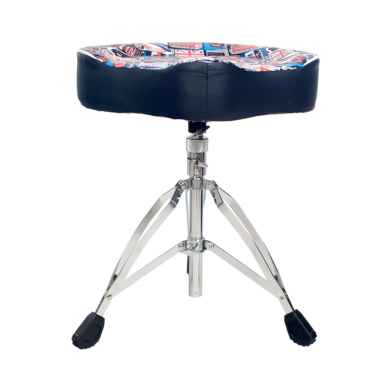 

Bold Threaded Large Saddle Type Velvet Jazz Drum Set Drum Stool