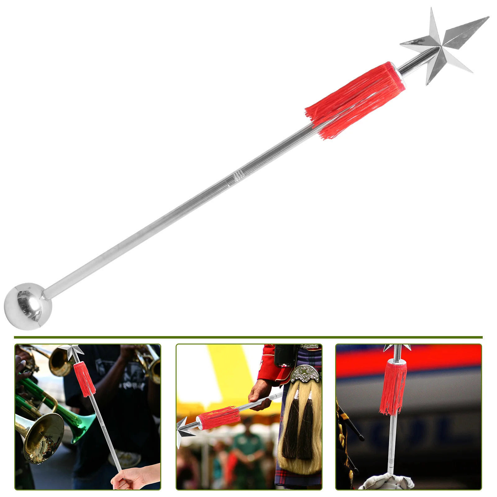 

Baton Show Performance Conductor Stick Steel Music Accessories Accessory Wand Guitar