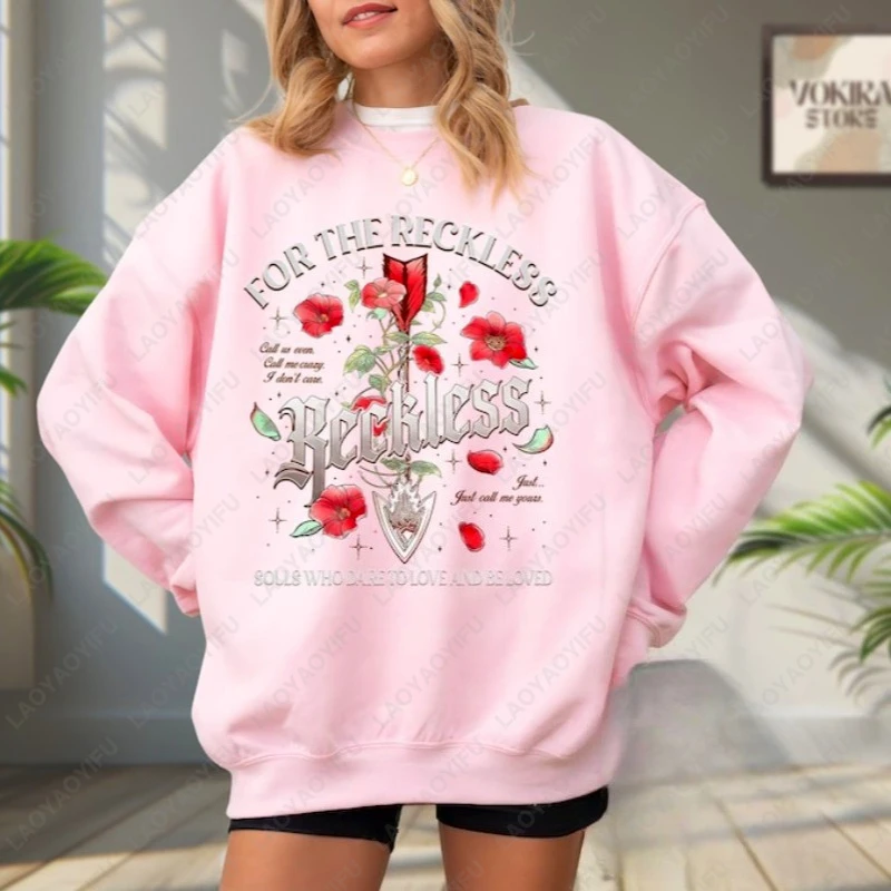Reckless Lauren Roberts Bookish Sweatshirt Powerless Series Shirt Kai And Paedyn Fan Merch Hoody Romantasy Shirt For Book Lover