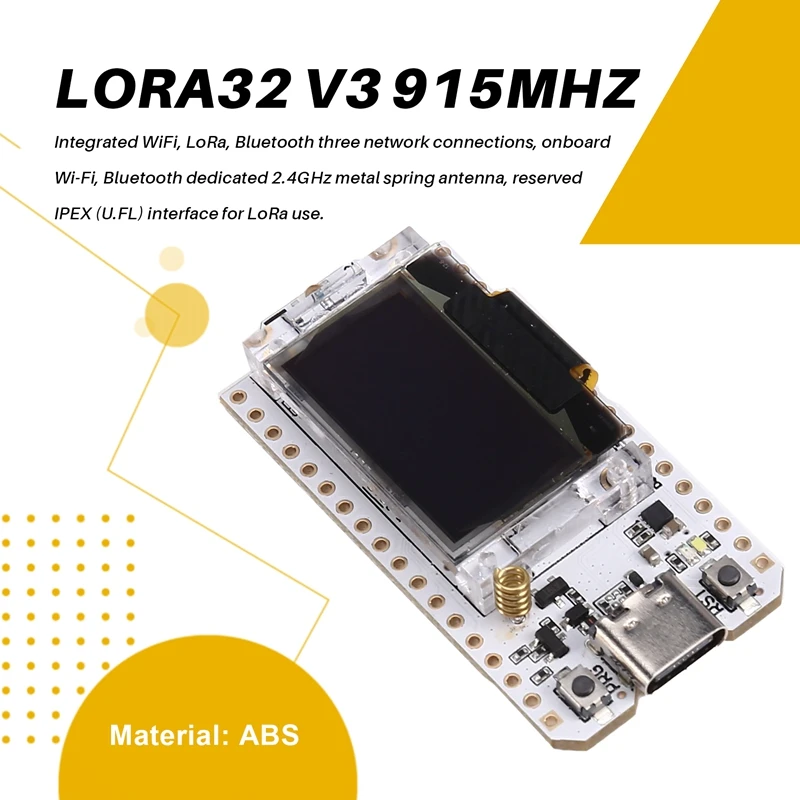 New-Lora32 V3 915MHZ ESP32-S3 Wifi+BT ESP32 Dev Board SX1262 CP2102 OLED Display Lora Kit With Case Upgraded Version