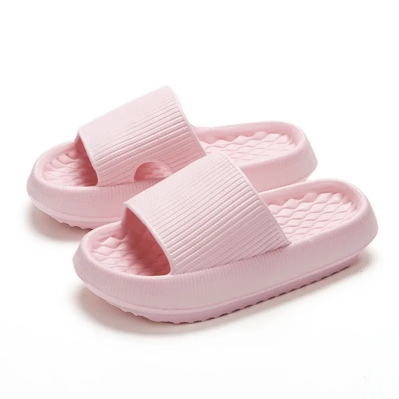 NEW Summer Non-slip Soft Cloud Slippers Women Comfy Eva Thick Platform Slides Woman Couple Bathroom Home Flip Flops