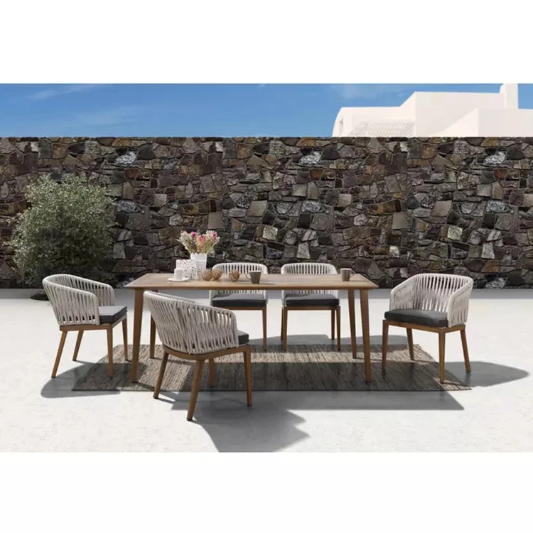 

Изготовленная на заказ оптовая продажа мебели для столовой на открытом воздухе современный садовый обеденный стол