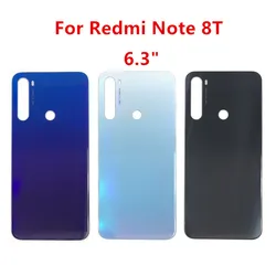 Note8T Battery Back Cover For Xiaomi Redmi Note 8T Rear Housing Glass Case Phone Replace Repair Spare Parts M1908C3XG