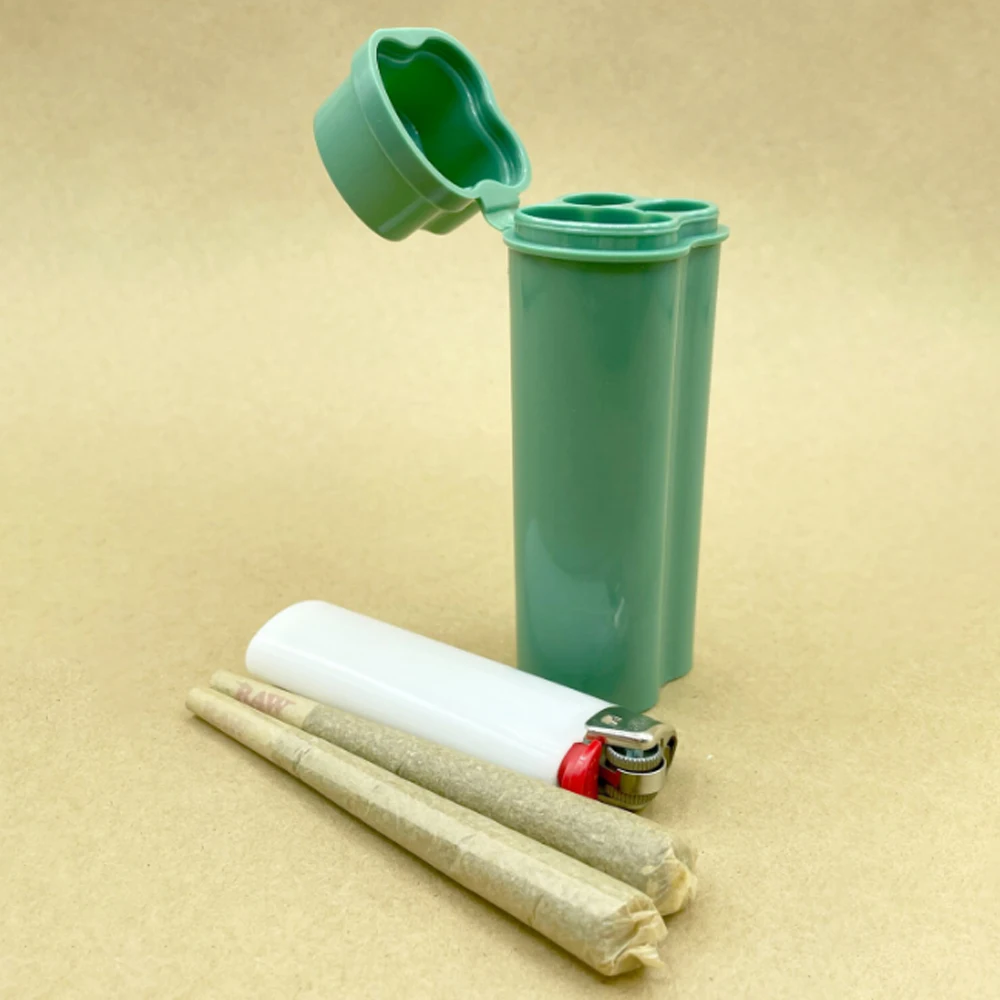 Portable Smell Proof Pre-rolled Cones Rolling Paper Storage Case Integrated Flip-top Storage Box Lighter Storage Case