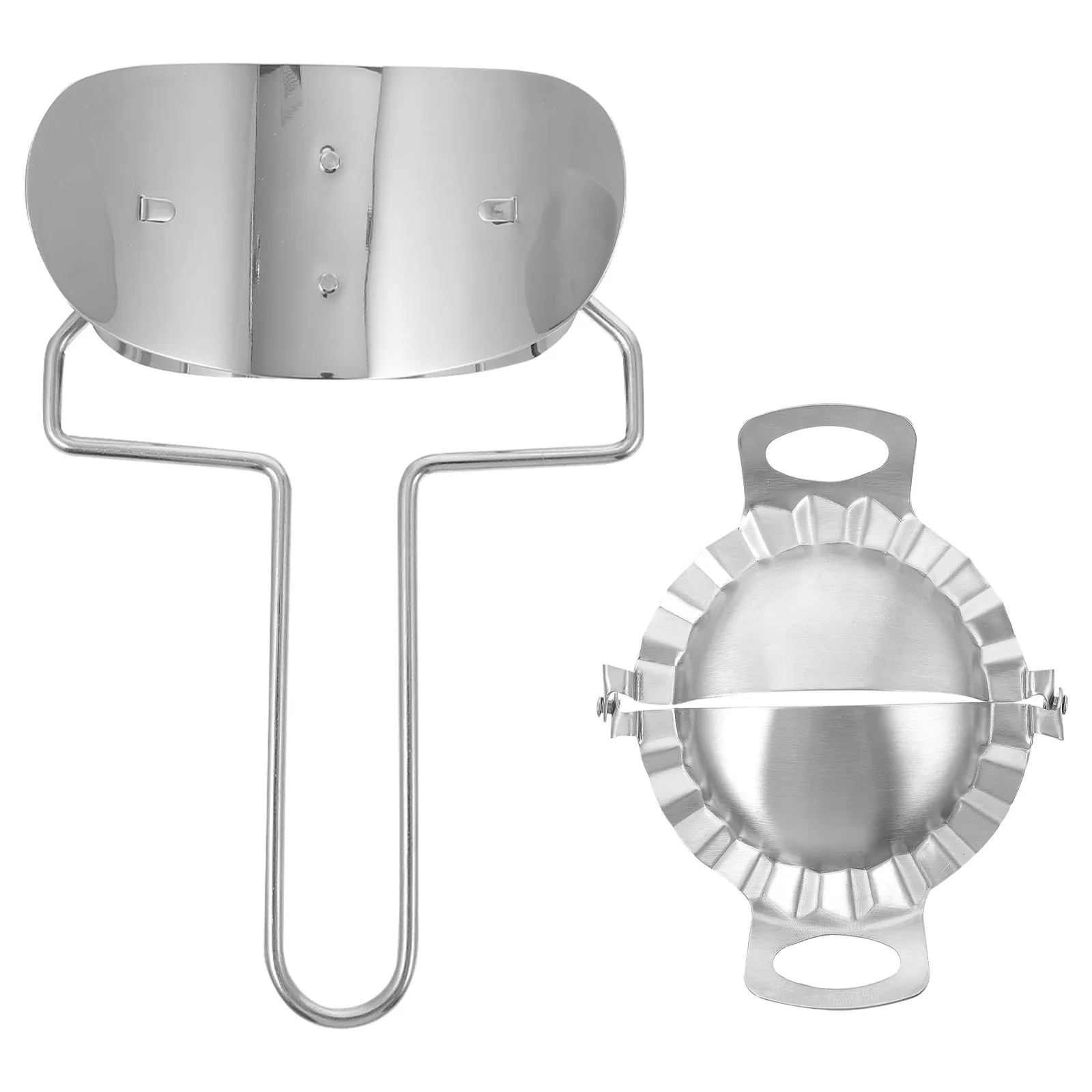 Juego de Herramientas Premium para Hacer Empanadas, Molde de Acero Inoxidable para Empanadas, Cortador de Masa para Raviolis, Empanadas, Pasteles, Prensa para Envolver, Utensilios de Cocina