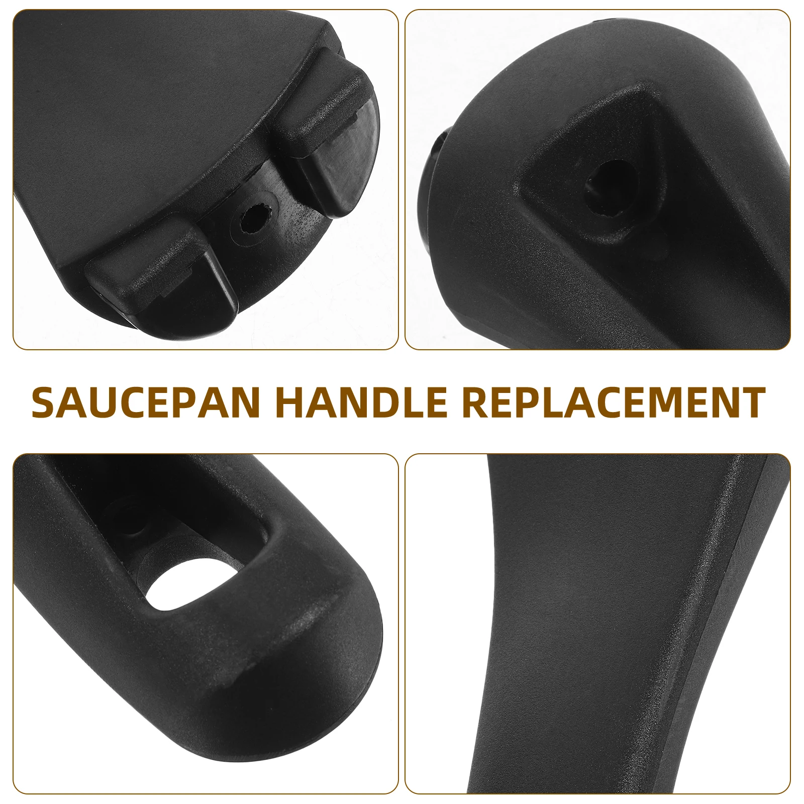 

1pc Detachable Pan Replacement Pot Handle Anti Scald Bakelite Handle Heat Resistant Cookware Accessory For Wok Saucepan Milk Pot