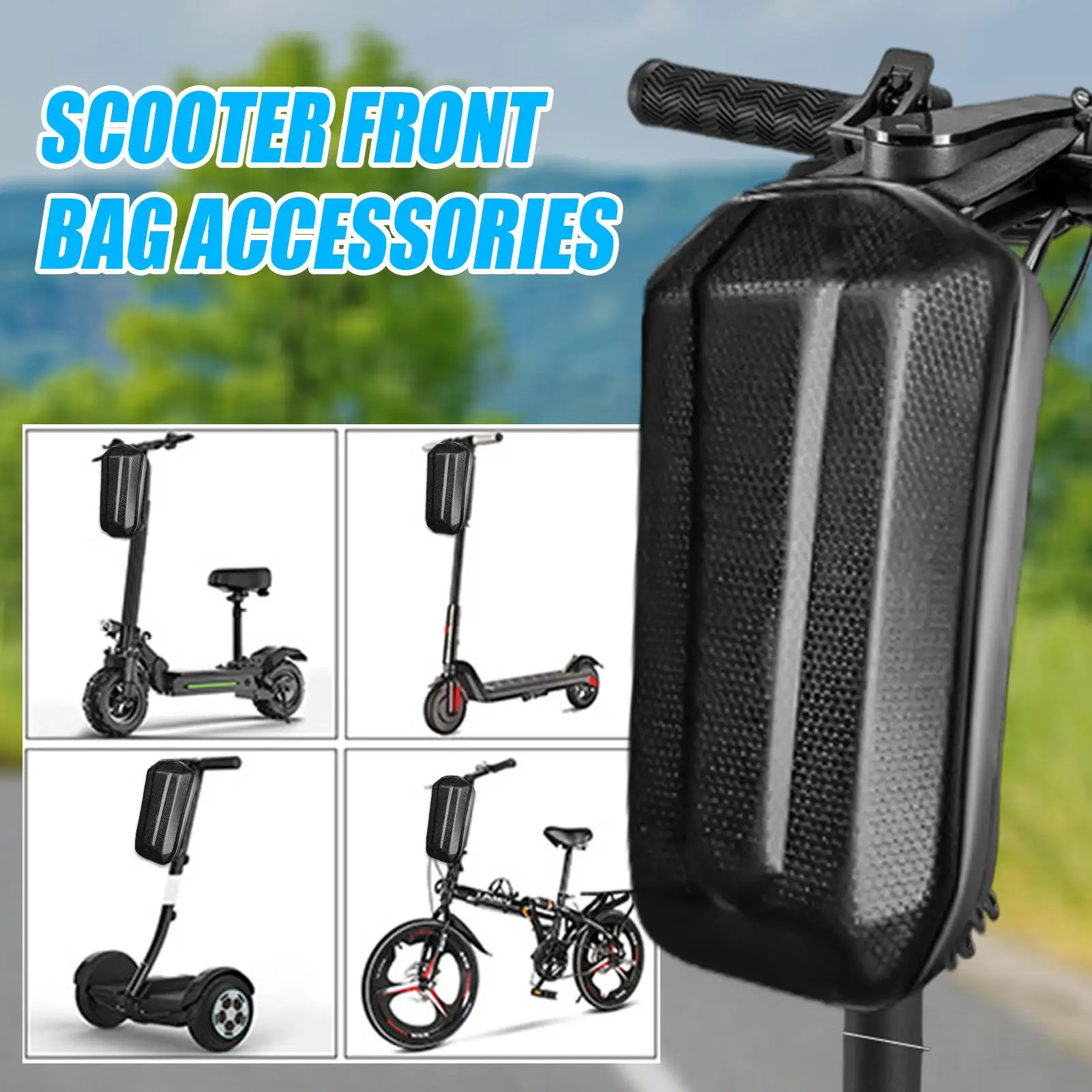 Elektroroller-Tasche, Aufbewahrungstasche für E-Bike-Lenker, Roller-Aufbewahrungstasche, 3L Große Kapazität, Vordere Lenkertasche, Zubehör