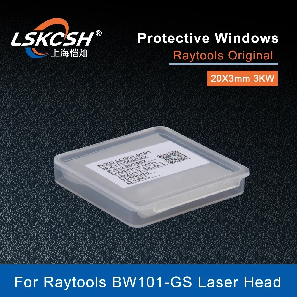  10Pcs/Lot Raytools Original Laser Protective Lens/Windows 20x3mm 3KW 211LCG0129 For Raytools Ospri QILIN HW970 Welding