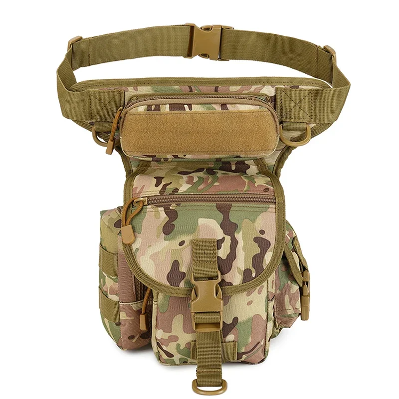 Nylon Drop Leg Bag Hiking Waist Pack for Men & Women - Tactical Motorcycle/Bike Cycling Riding Travel Outdoor Sports Fanny Pouch