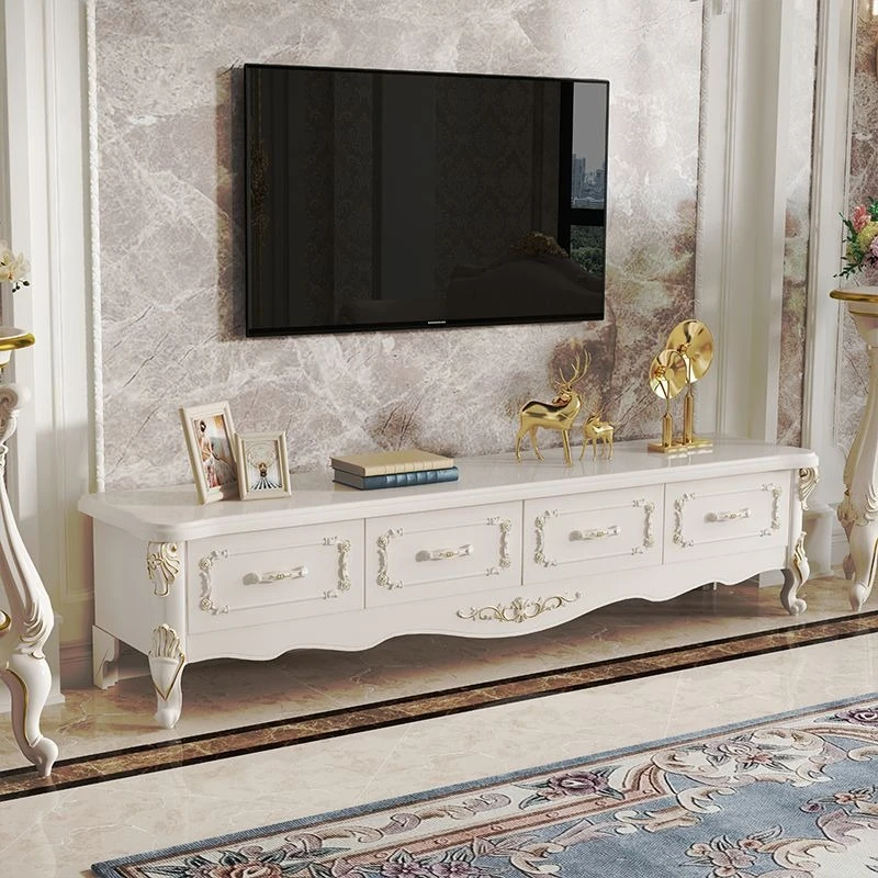 

European living room tv stand household light luxury small apartment simple TV cabinet modern bedroom mesa para televisión