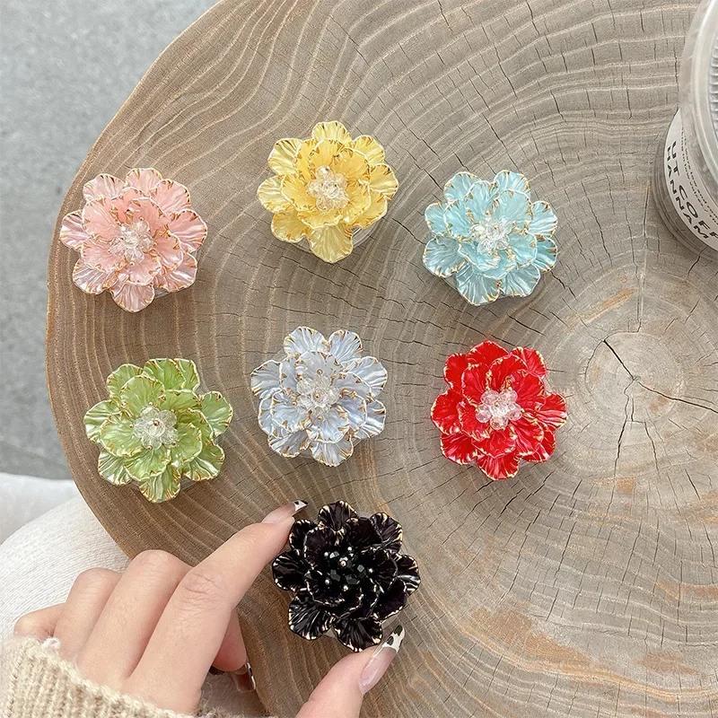 

Твердый акриловый цветочный держатель для мобильного телефона, кронштейн Tok для iPhone, Samsung, Xiaomi, складная складная подставка для мобильной розетки