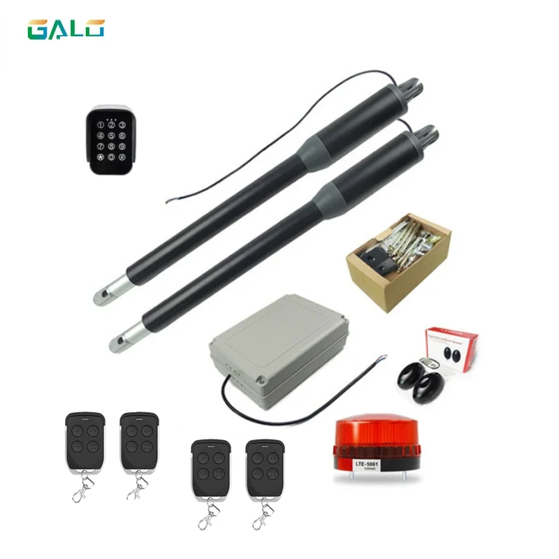 فتاحة بوابة متأرجحة أوتوماتيكية كهربائية بذراع مزدوج تصل إلى 660 رطل لنظام التحكم في الوصول