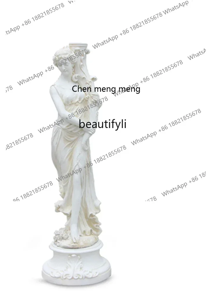 ss cn8350 ss 8350 European Character Sculpture Beauty Welcome Statue Lady Photography Shop Props Craft Large Home Decoration Orn