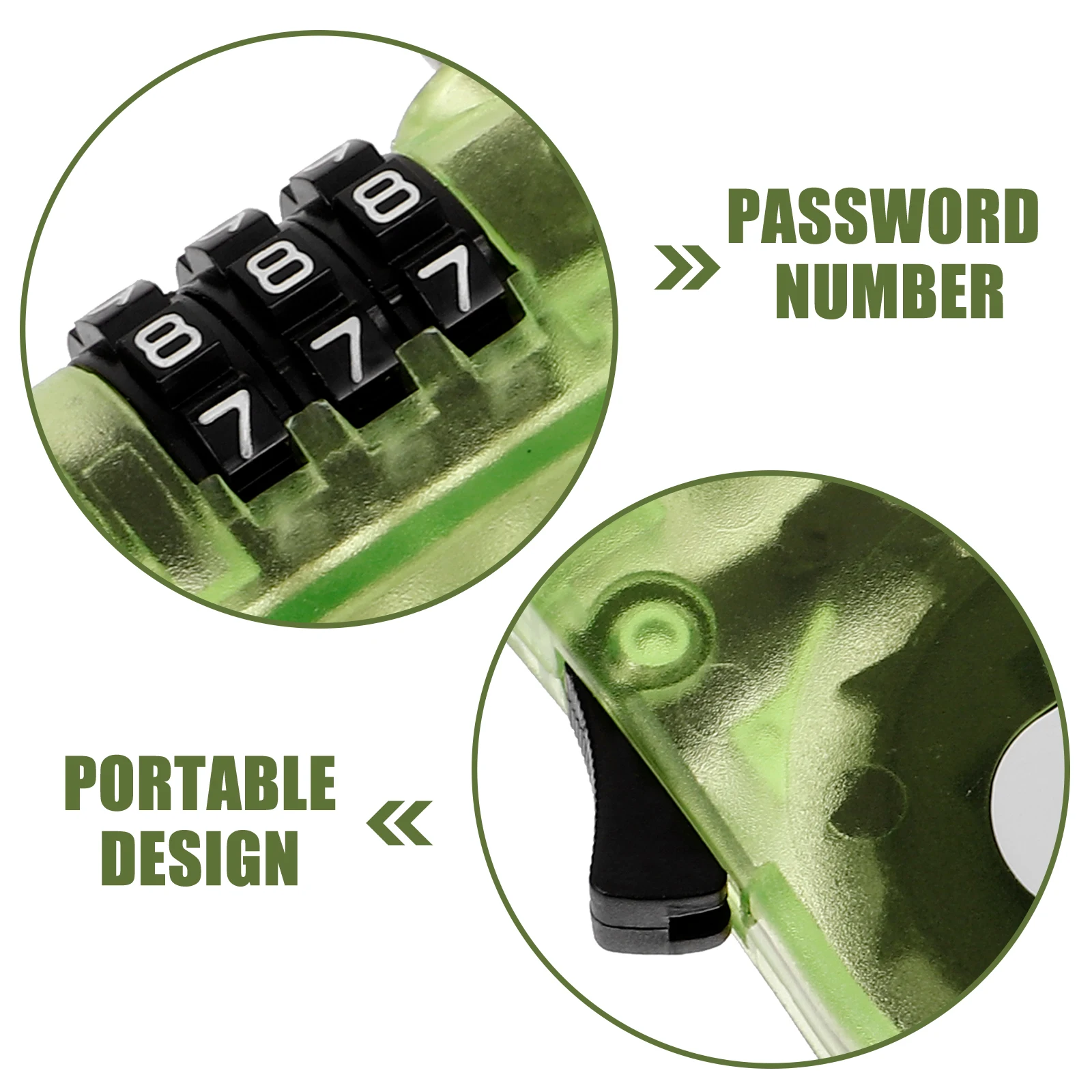 

Bike Lock Password Snowboard Security Lock Portable Anti Theft Cable Lock for Scooter Board Outdoor Sports Gear