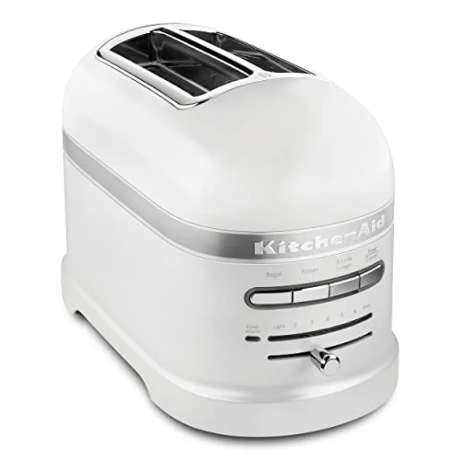 

2 Slice Pro Line Automatic Toaster with Extra Wide Slots in Frosted Pearl White for Easy Toasting and Even Browning