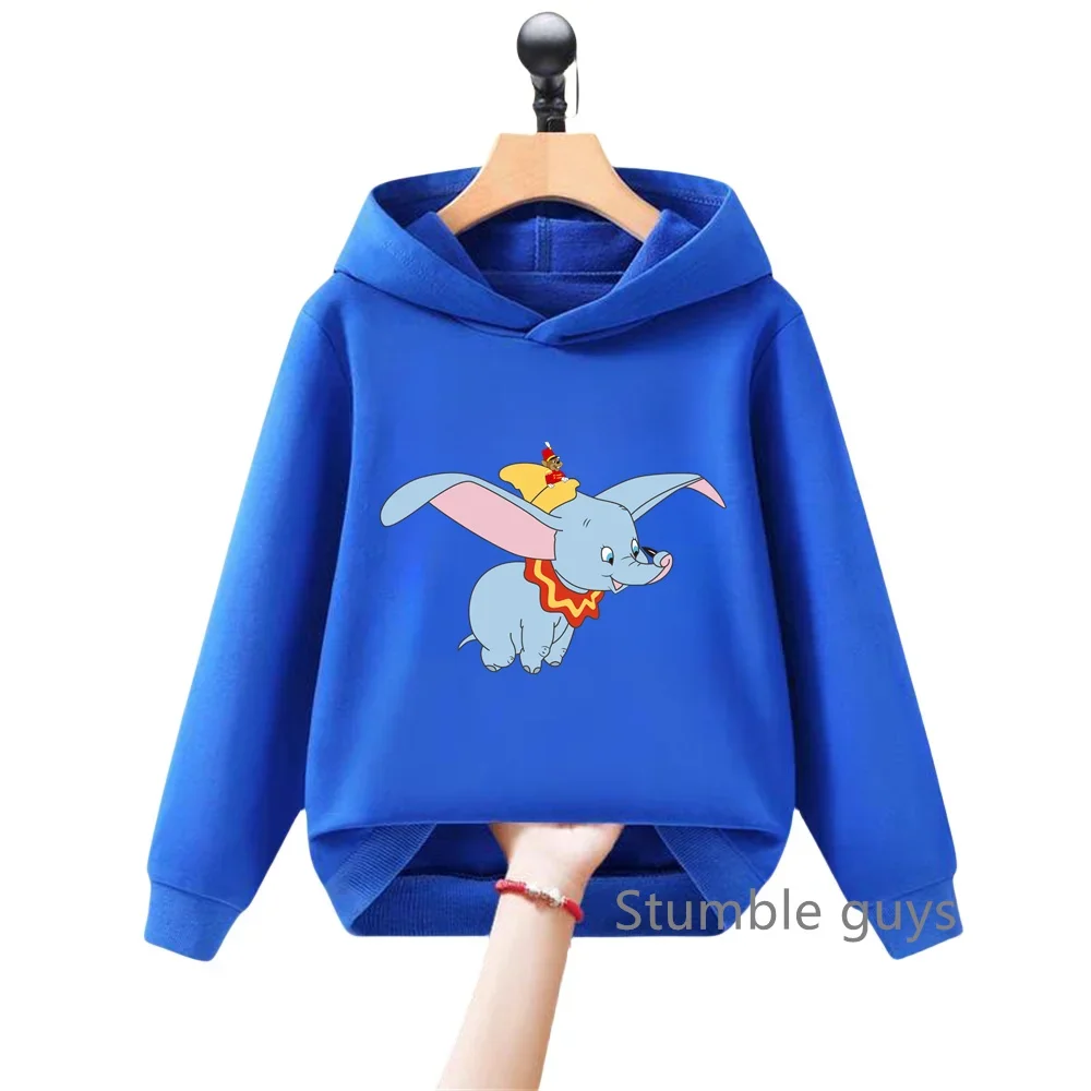 Fashion Dumbo Kids Casual Sweatshirt Hoodie Hoodie Teen Fashion Kawaii Girls Top Boys Clothes Fashion New