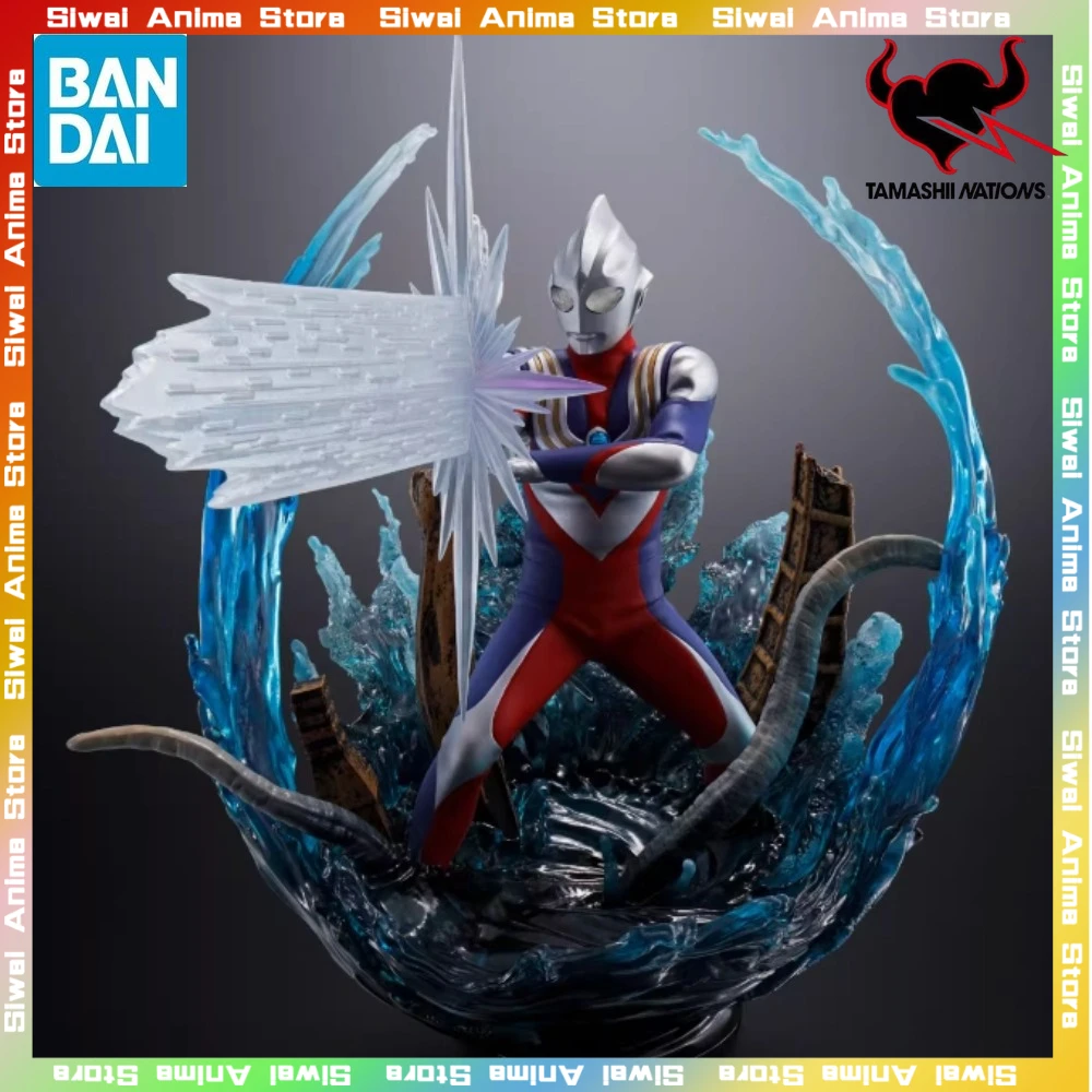 Origina Bandai Figuarts ZERO Ultraman Tiga Composite Form S.H.Figuarts Anime Action Figure Collection Figurine Model Toys Gifts