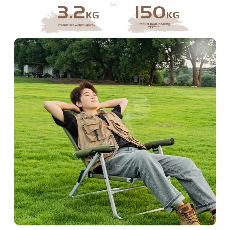 Sedia pieghevole da esterno Sedia da campeggio Picnic portatile Sgabello da pesca ultraleggero Sedia da campeggio da spiaggia Lega di alluminio